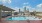 Pool with view of Indianapolis skyline